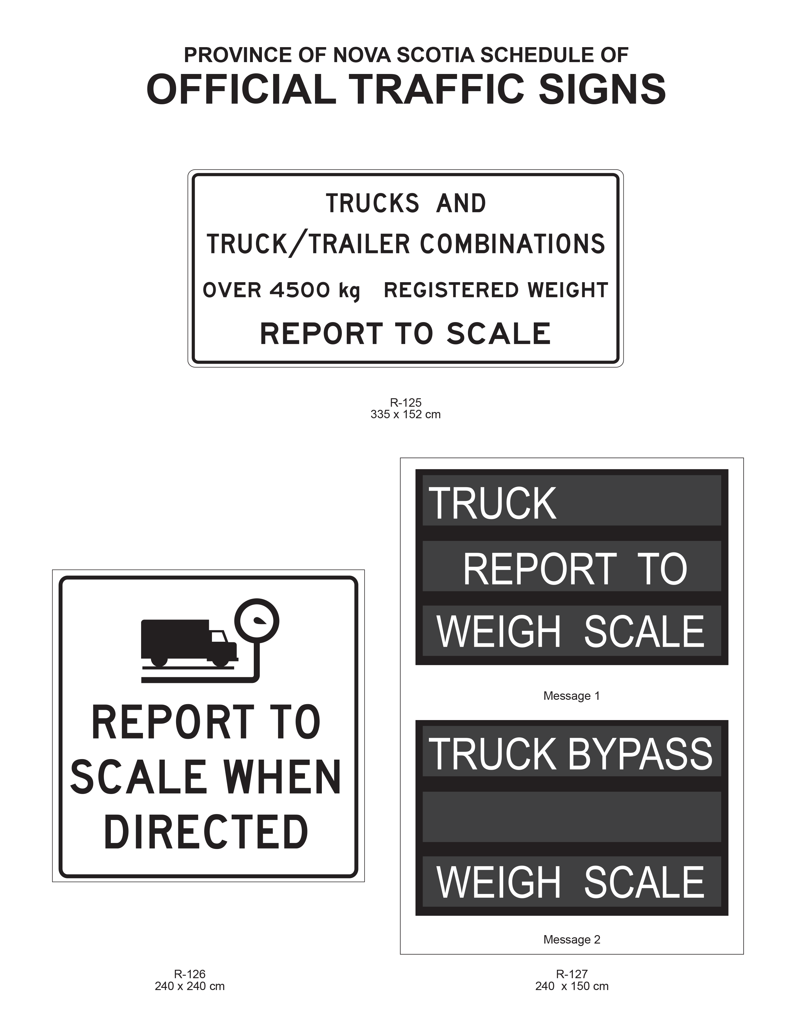 Official Traffice Signs page 7